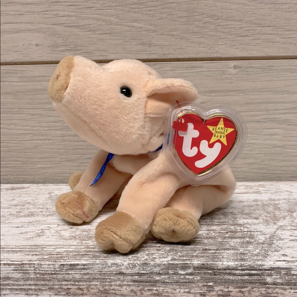 TY Retired Beanie Original Baby Knuckles The Pig